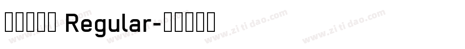 点字烈金体 Regular字体转换